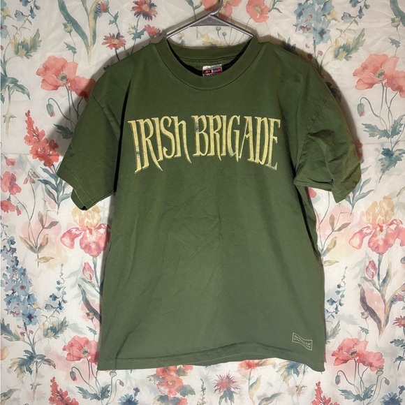 Irish Brigade Green Kids T-Shirt Vintage - Picture 1 of 9